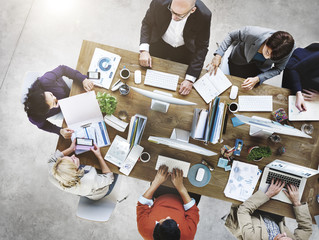 People Meeting Corporate Working Technology Startup Concept