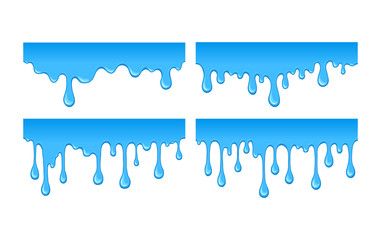 Vector stain of blue paint.