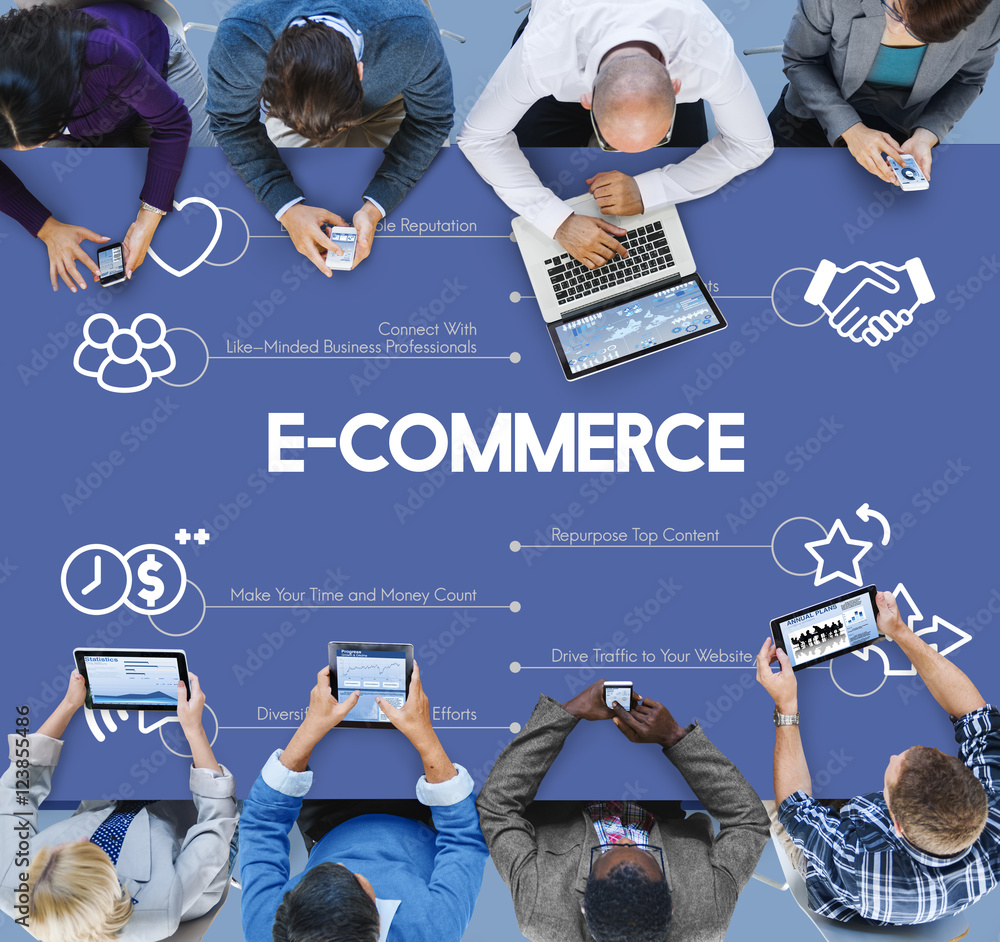 Poster business team connection technology networking concept