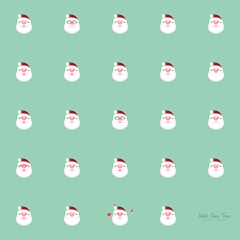 Cute Santa claus face