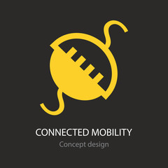 Connected mobility busines icon