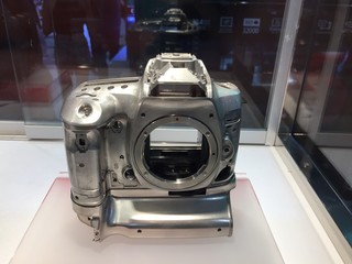 The prototype magnesium alloy of Camera in showcase