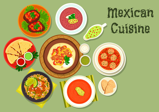 Mexican cuisine restaurant dinner icon