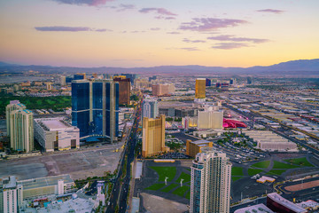 Aerial view of Las Vegas strip in Nevada © f11photo
