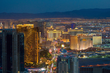 Aerial view of Las Vegas strip in Nevada © f11photo