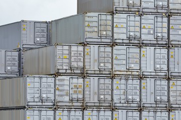 Stacked Refigerated Containers