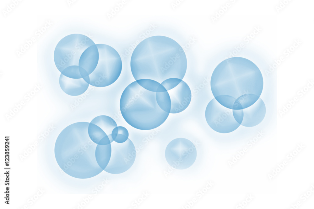 Canvas Prints Blue bubbles background