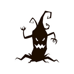 Silhouette of tree or stump icon