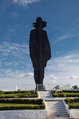 54 foot statue of revolutionary leader Sandino in Managua Nicaragua