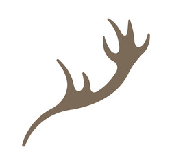 horns reindeer isolated icon vector illustration design