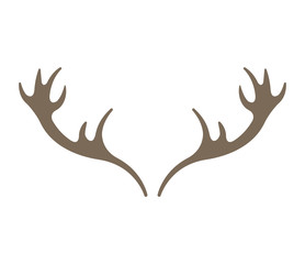 horns reindeer isolated icon vector illustration design