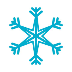 snowflake decorative isolated icon vector illustration design