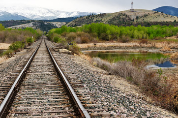 Fototapeta premium Straight and Narrow Tracks