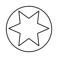 star symbol isolated icon vector illustration design