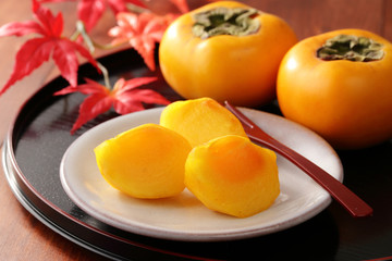 Naklejka na ściany i meble 柿　Persimmon 