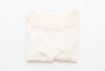shirt. folded t-shirt on white