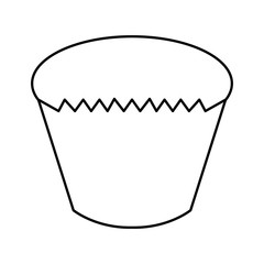 delicious cupcake sweet isolated icon vector illustration design