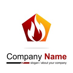 fire vector logo