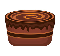 delicious sweet cake icon vector illustration design