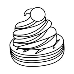 cookies and cream sweet icon vector illustration design