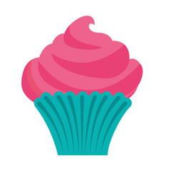 delicious cupcake sweet isolated icon vector illustration design