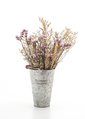 statice and caspia flower in vase