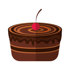 delicious sweet cake icon vector illustration design