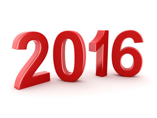 3D rendering  2016 New Year digits
