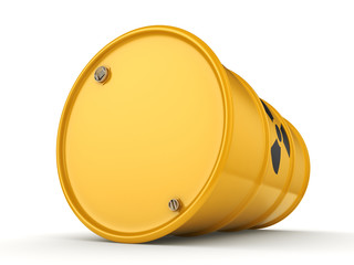 3D rendering radioactive barrel © apopium