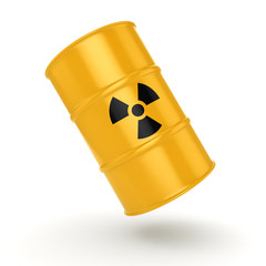 3D rendering radioactive barrel © apopium