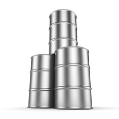 3D rendering aluminum barrel