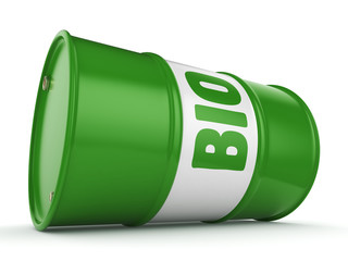 3D rendering barrel of biofuels