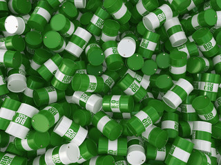 3D rendering barrels of biofuels