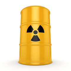 3D rendering radioactive barrel