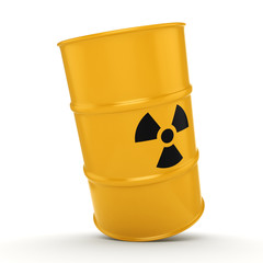 3D rendering radioactive barrel © apopium