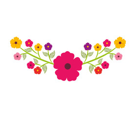 flower plant decoration isolated icon vector illustration design