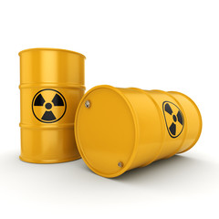 3D rendering radioactive barrels