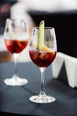 cocktail on the tables