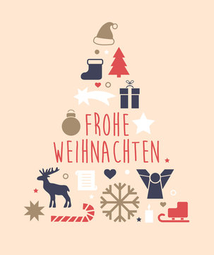 Frohe Weihnachten Gru&szlig;karte
