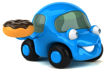 Fun car - 3D Illustration