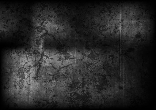 Black gradient grunge ancient wall texture © saicle
