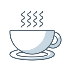 coffee cup flat icon vector illustration design