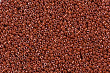 Brown beads texture.