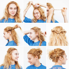 easy tutorial for medium to long curly hair by beauty blogger