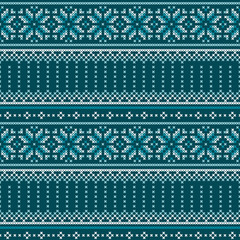 Christmas seamless pattern. Winter holiday folk ornament. Texture for paper and textile. Vector background. 