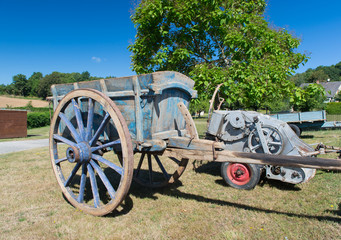 Old French farmers trailer