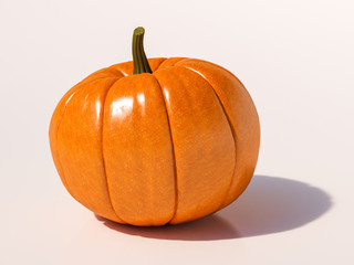 Obraz premium Halloween Pumpkin on White
