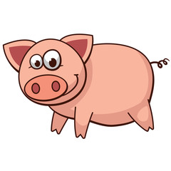 Pig cartoon character