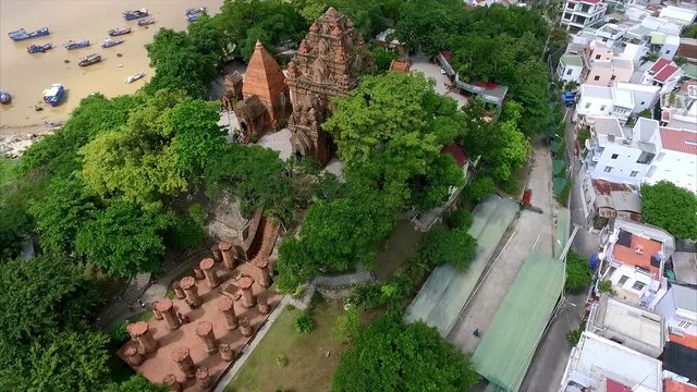 Aerial View of the Complex of Ancient Towers of po Nagar