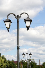 Fototapeta na wymiar Lamp in the Park